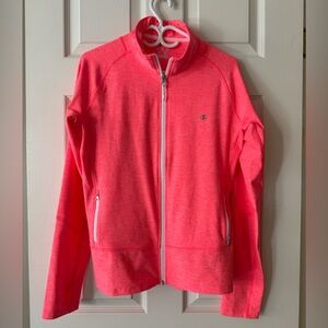 Champion Women’s Vibrant Pink Activewear Jacket with thumb hole, Size L